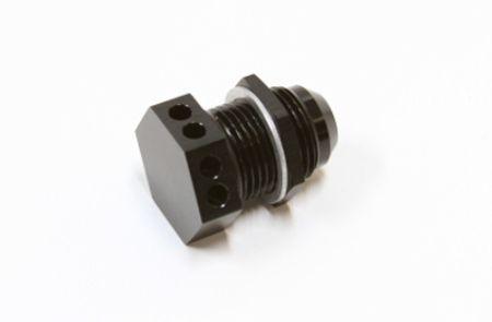 Aeroflow Bolt In Breather Bulkhead -12 (AF777-12BLK) AF777-12BLK