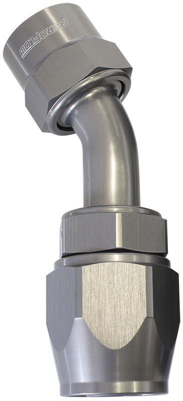 Aeroflow Kryptalon® Series Lightweight One Piece Swivel 45° Hose End -8AN (AF7822-08) AF7822-08