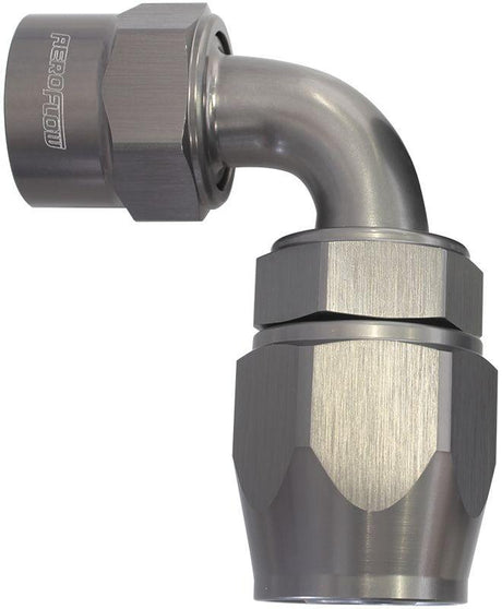 Aeroflow Kryptalon® Series Lightweight One Piece Swivel 90° Hose End -4AN (AF7823-04) AF7823-04