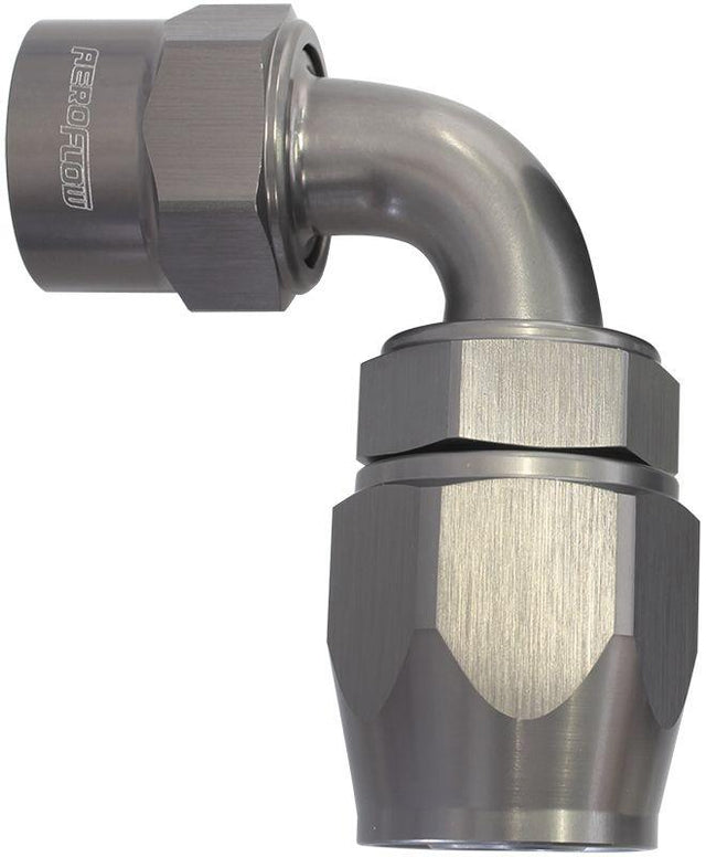 Aeroflow Kryptalon® Series Lightweight One Piece Swivel 90° Hose End -8AN (AF7823-08) AF7823-08