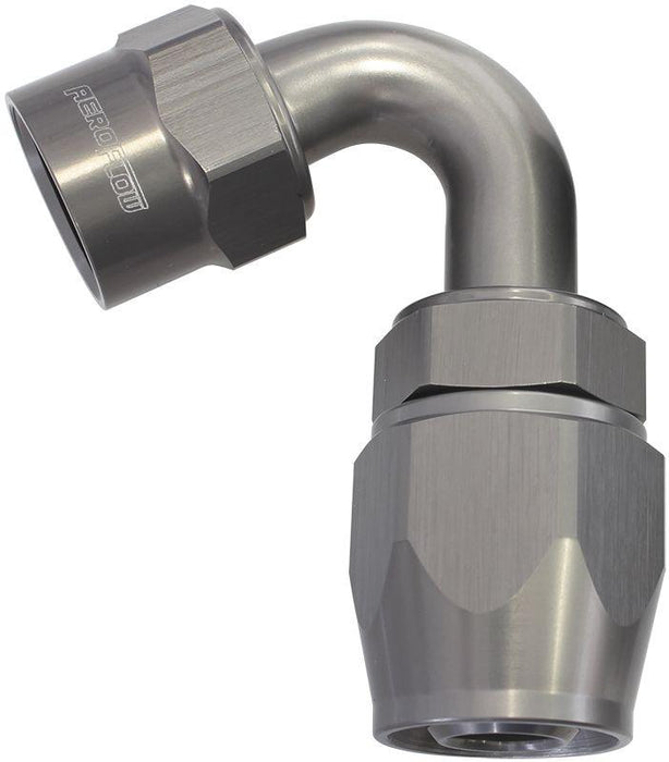 Aeroflow Kryptalon® Series Lightweight One Piece Swivel 120° Hose End -4AN (AF7824-04)