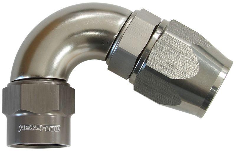 Aeroflow Kryptalon® Series Heavy Duty One Piece Swivel 120° Hose End -6AN (AF7854-06)