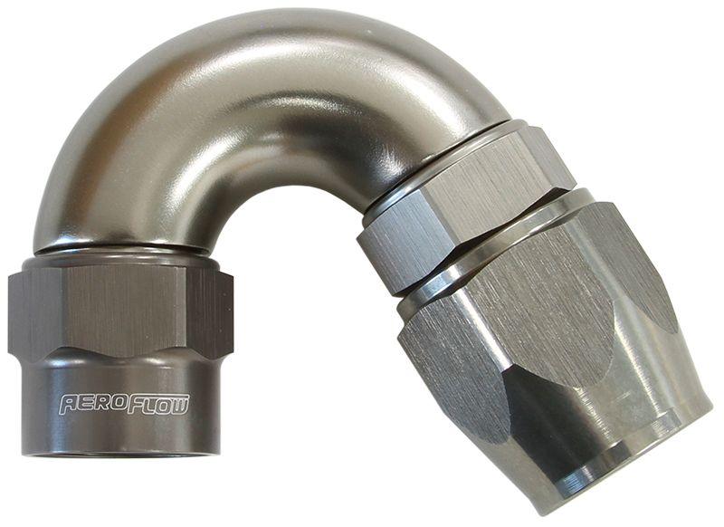 Aeroflow Kryptalon® Series Heavy Duty One Piece Swivel 150° Hose End -6AN (AF7855-06)