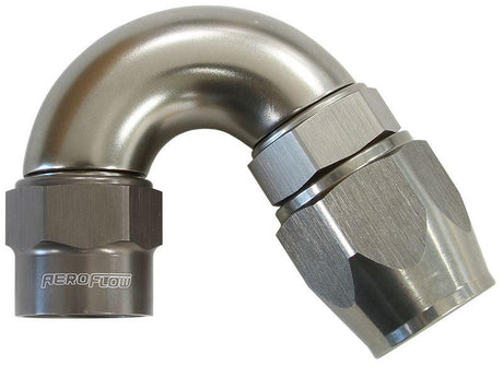 Aeroflow Kryptalon® Series Heavy Duty One Piece Swivel 150° Hose End -8AN (AF7855-08) AF7855-08