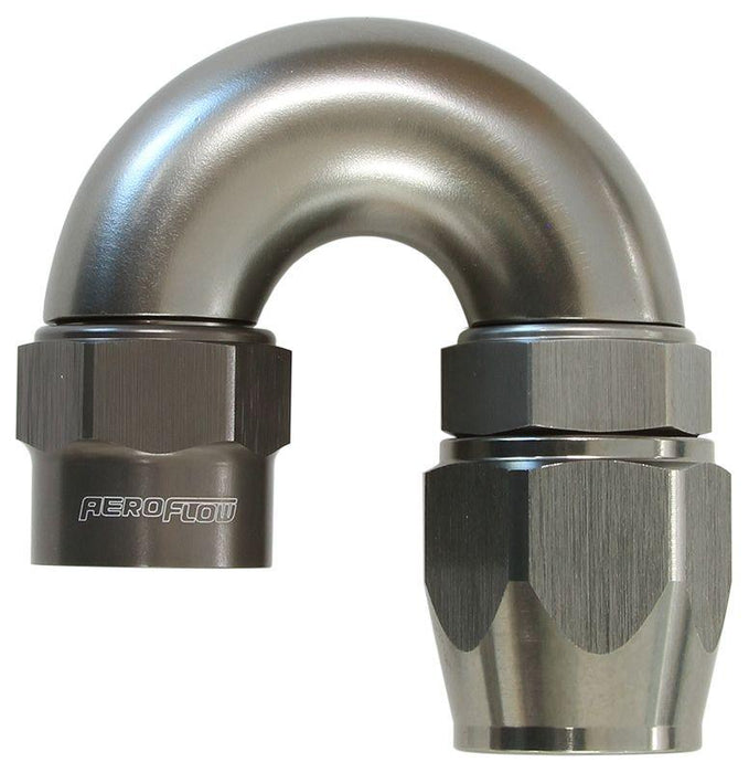 Aeroflow Kryptalon® Series Heavy Duty One Piece Swivel 180° Hose End -6AN (AF7856-06)