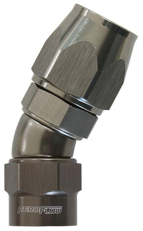 Aeroflow Kryptalon® Series Heavy Duty One Piece Swivel 30° Hose End -6AN (AF7857-06) AF7857-06