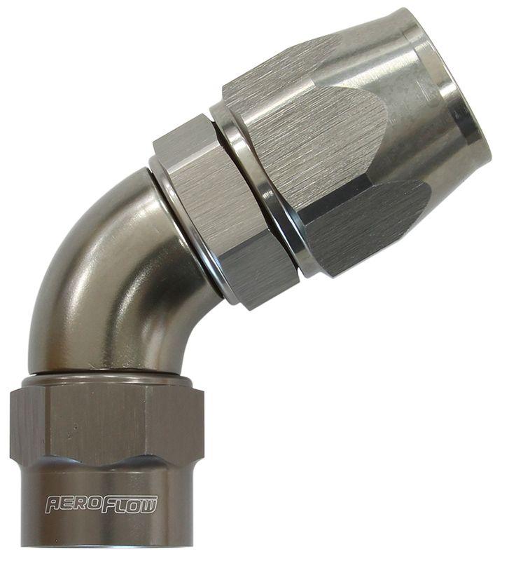 Aeroflow Kryptalon® Series Heavy Duty One Piece Swivel 60° Hose End -6AN (AF7858-06) AF7858-06