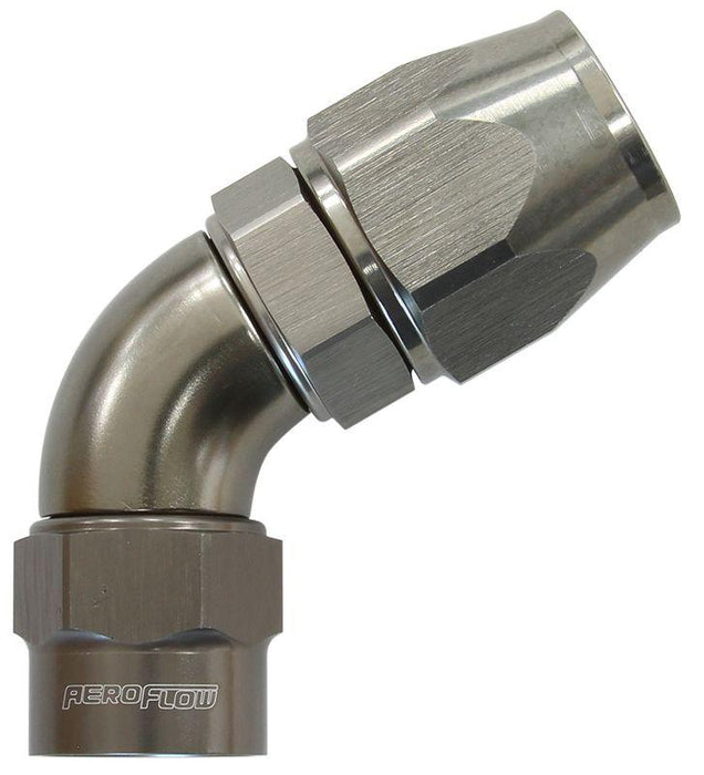 Aeroflow Kryptalon® Series Heavy Duty One Piece Swivel 60° Hose End -6AN (AF7858-06)