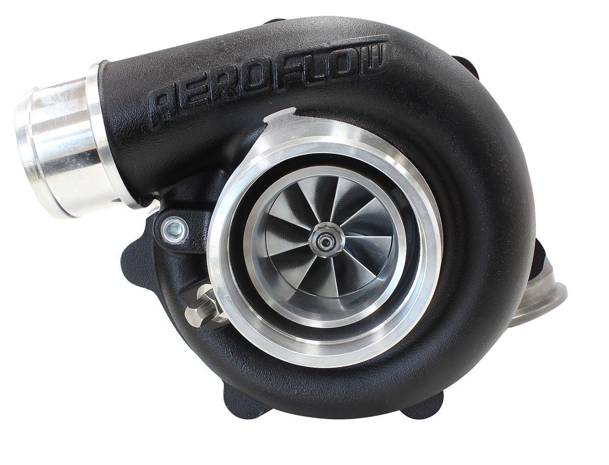 Aeroflow BOOSTED 4849 .72 Reverse Rotation Turbocharger 550HP, Hi Temp Black Finish (AF8005-2110BLK) AF8005-2110BLK