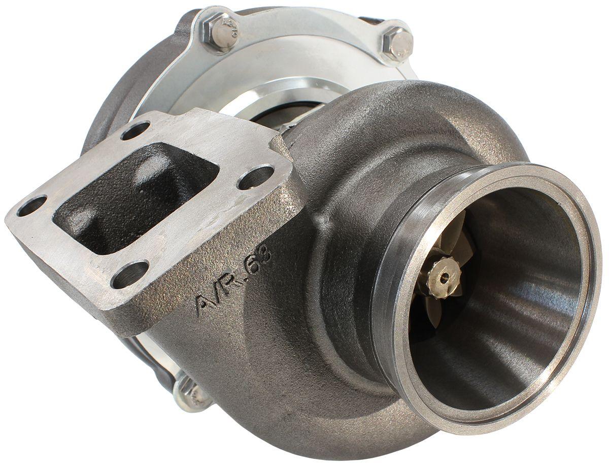 Aeroflow BOOSTED 5855 .63 Turbocharger 750HP, Hi Temp Black Finish (AF8005-3005BLK)