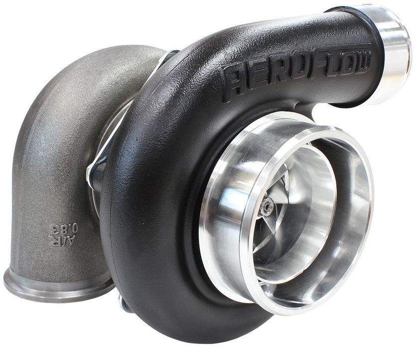 Aeroflow BOOSTED 6762 V-Band .83 Turbocharger 950HP, Hi Temp Black Finish (AF8005-3025BLK)