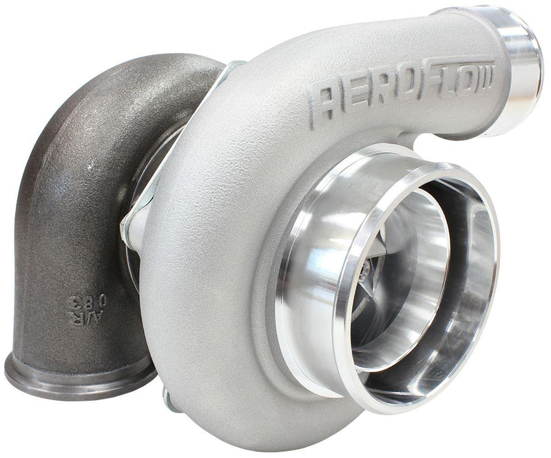 Aeroflow BOOSTED 6762 V-Band .83 Turbocharger 950HP, Natural Cast Finish (AF8005-3025)