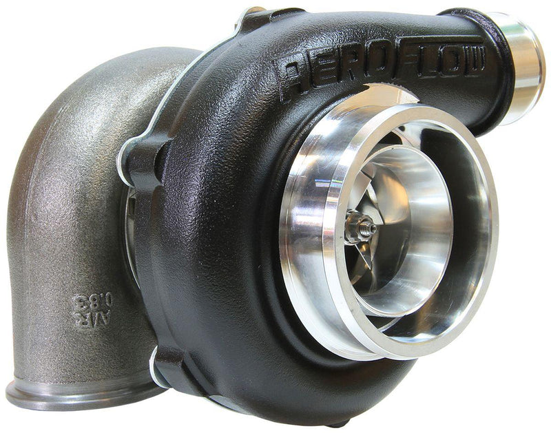 Aeroflow BOOSTED 5455 V-Band .83 Turbocharger 650HP, Hi Temp Black Finish (AF8005-3031BLK)