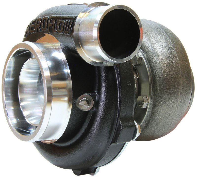 Aeroflow BOOSTED 5455 V-Band .83 Turbocharger 650HP, Hi Temp Black Finish (AF8005-3031BLK)