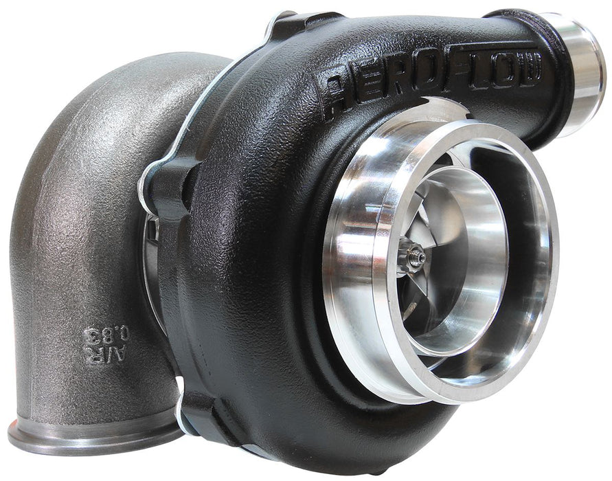 Aeroflow BOOSTED 5855 V-Band .83 Turbocharger 750HP, Hi Temp Black Finish (AF8005-3033BLK)