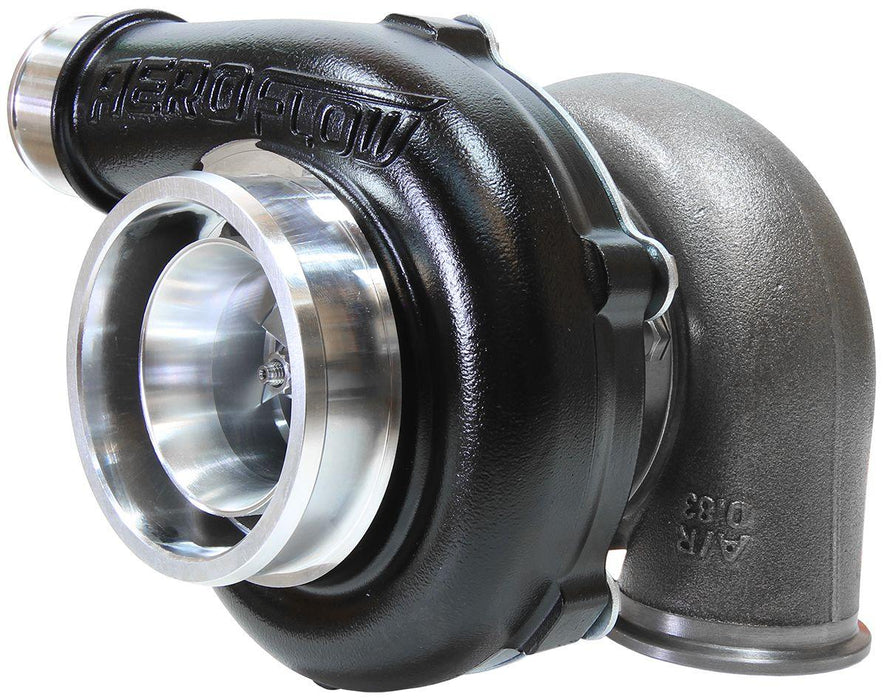 Aeroflow BOOSTED 5455 .83 Reverse Rotation Turbocharger 650HP, Hi Temp Black Finish (AF8005-3101BLK)