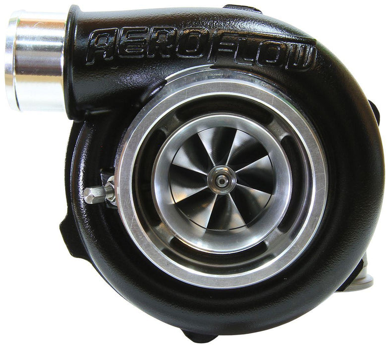 Aeroflow BOOSTED 5455 .83 Reverse Rotation Turbocharger 650HP, Hi Temp Black Finish (AF8005-3101BLK)