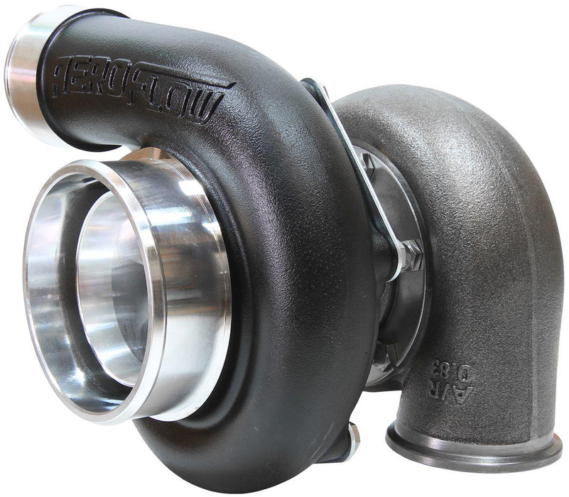 Aeroflow BOOSTED 6762 .83 Reverse Rotation Turbocharger 950HP, Hi Temp Black Finish (AF8005-3125BLK)