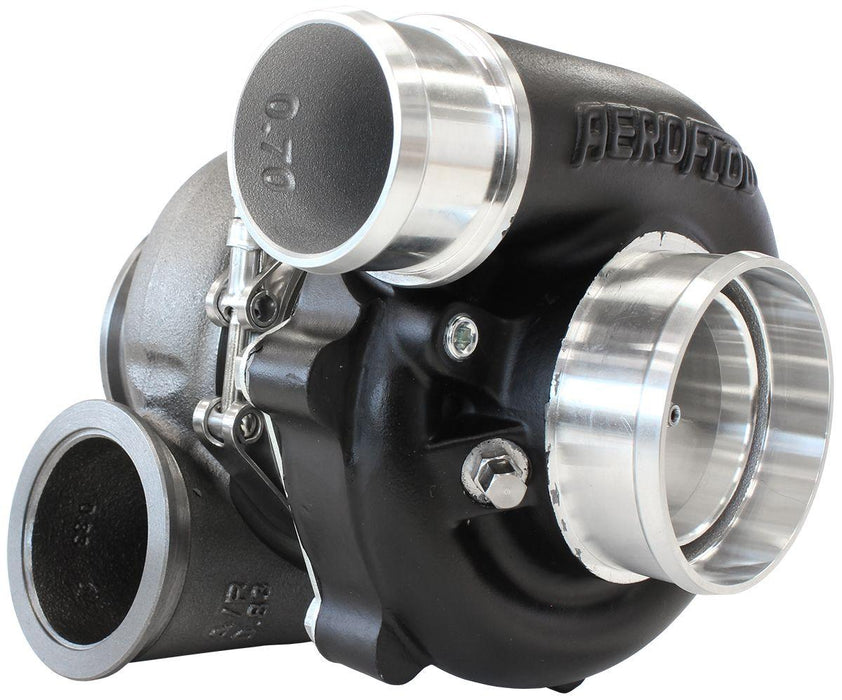 Aeroflow BOOSTED B5455 .83 Reverse Rotation Turbocharger 660HP, Hi Temp Black Finish (AF8005-3140BLK)