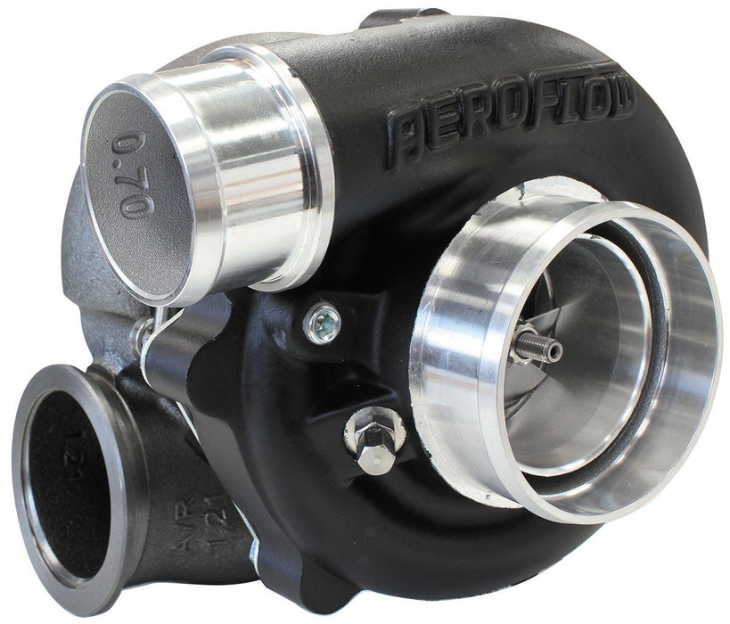 Aeroflow BOOSTED B5455 1.21 Reverse Rotation Turbocharger 660HP, Hi Temp Black Finish (AF8005-3142BLK)