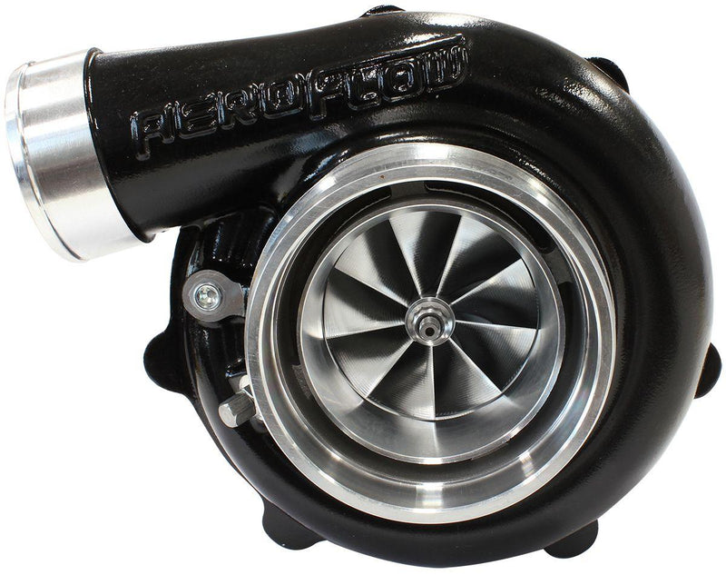 Aeroflow BOOSTED 6862 .83 Reverse Rotation Turbocharger 1050HP, Hi Temp Black Finish (AF8005-3172BLK) AF8005-3172BLK