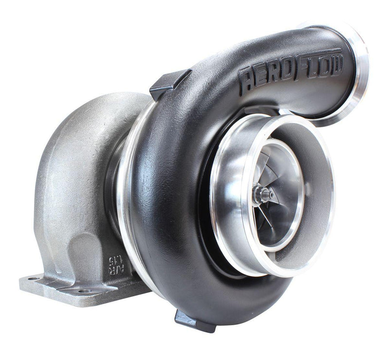 Aeroflow BOOSTED 8077 T4 1.15 Turbocharger 1250HP, Hi Temp Black Finish (AF8005-4007BLK)