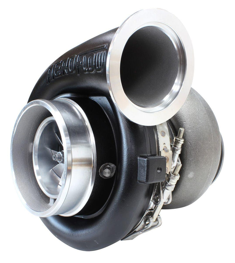 Aeroflow BOOSTED 8077 T4 1.15 Turbocharger 1250HP, Hi Temp Black Finish (AF8005-4007BLK)