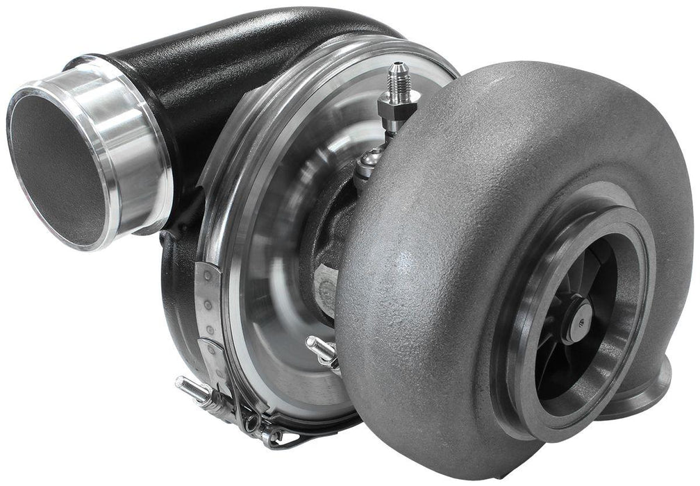 Aeroflow BOOSTED 7375 V-Band 1.28 Turbocharger 1200HP, Hi Temp Black Finish (AF8005-4009BLK)