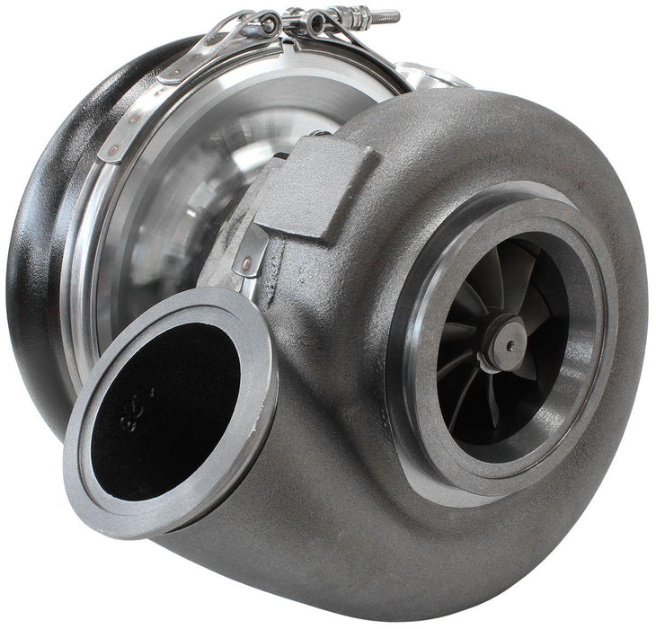 Aeroflow BOOSTED 7375 V-Band 1.28 Turbocharger 1200HP, Hi Temp Black Finish (AF8005-4009BLK)