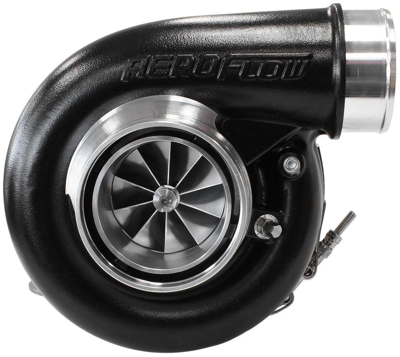 Aeroflow BOOSTED 7375 V-Band 1.28 Turbocharger 1200HP, Hi Temp Black Finish (AF8005-4009BLK)