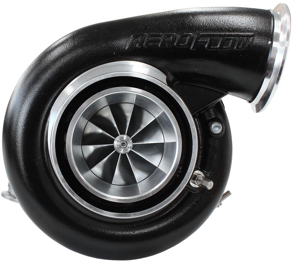 Aeroflow BOOSTED 7975 V-Band 1.28 Turbocharger 1450HP, Hi Temp Black Finish (AF8005-4012BLK) AF8005-4012BLK