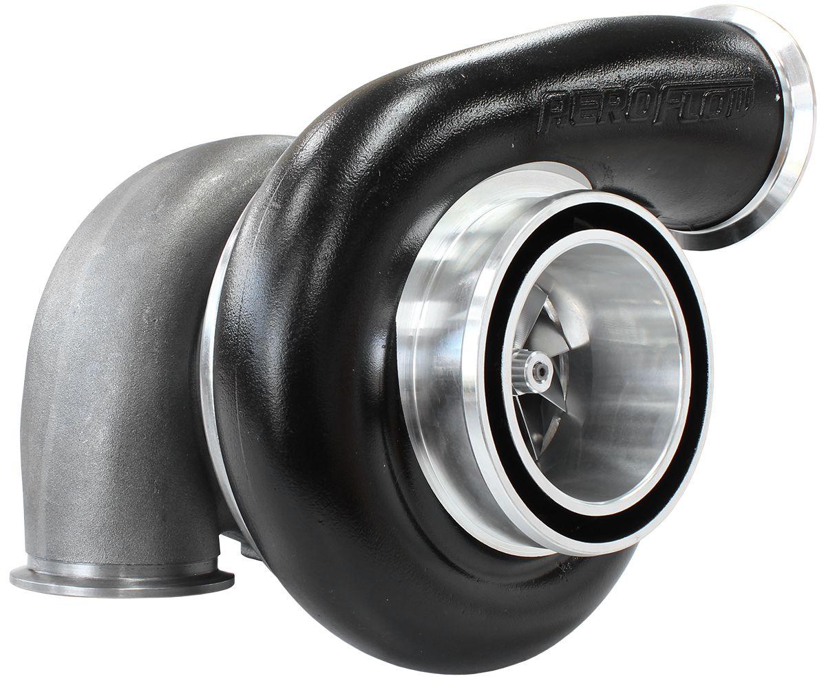 Aeroflow BOOSTED 7975 V-Band 1.28 Turbocharger 1450HP, Hi Temp Black Finish (AF8005-4012BLK)