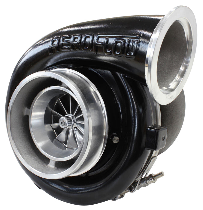 Aeroflow BOOSTED 7075 V-Band 1.16 Turbocharger 950HP, Hi Temp Black Finish (AF8005-4014BLK)