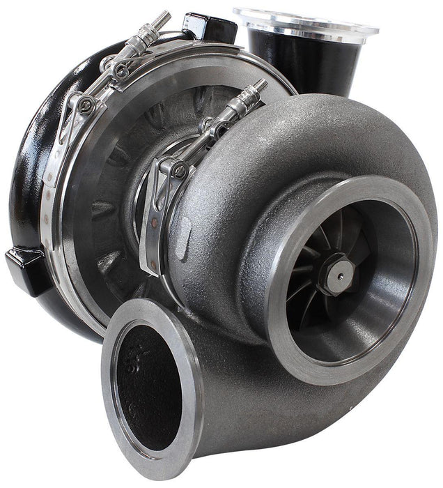 Aeroflow BOOSTED 7075 V-Band 1.16 Turbocharger 950HP, Hi Temp Black Finish (AF8005-4014BLK)