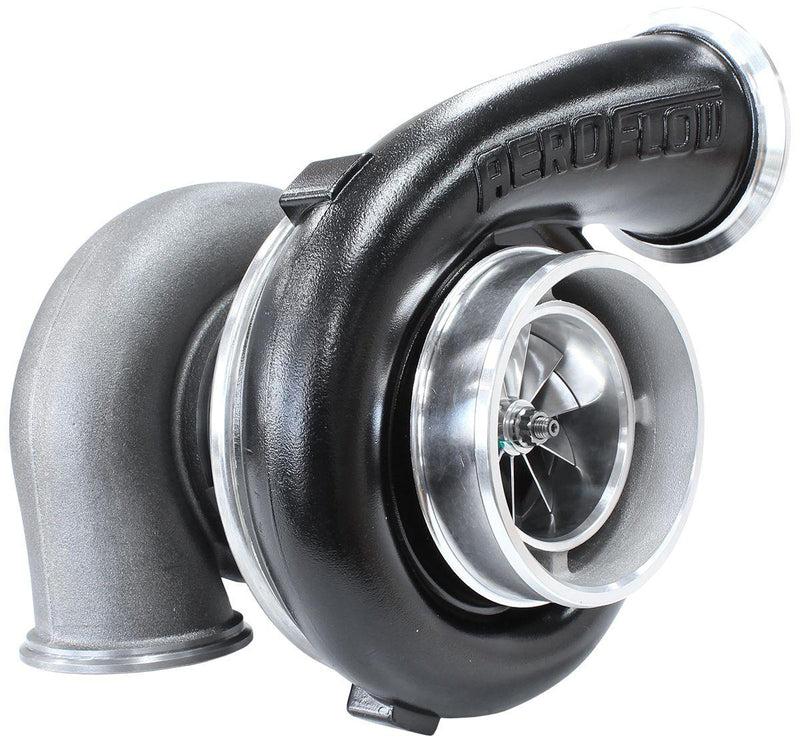 Aeroflow BOOSTED 8077 V-Band 1.16 Turbocharger 1250HP, Hi Temp Black Finish (AF8005-4015BLK)
