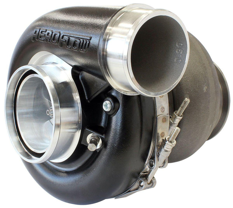 Aeroflow BOOSTED 7375 T4 1.25 Turbocharger 1200HP, Hi Temp Black Finish (AF8005-4042BLK)