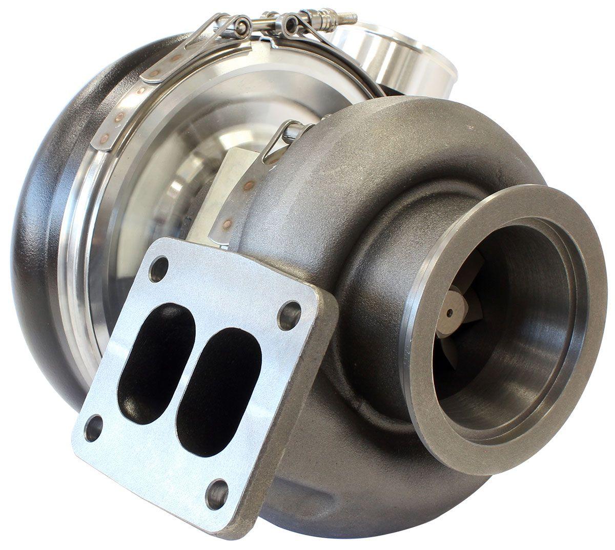 Aeroflow BOOSTED 7375 T4 1.25 Turbocharger 1200HP, Hi Temp Black Finish (AF8005-4042BLK)