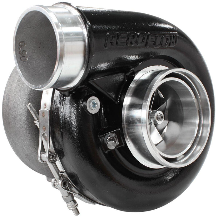 Aeroflow BOOSTED 7375 1.15 Reverse Rotation Turbocharger 1200HP, Hi Temp Black Finish (AF8005-4108BLK)