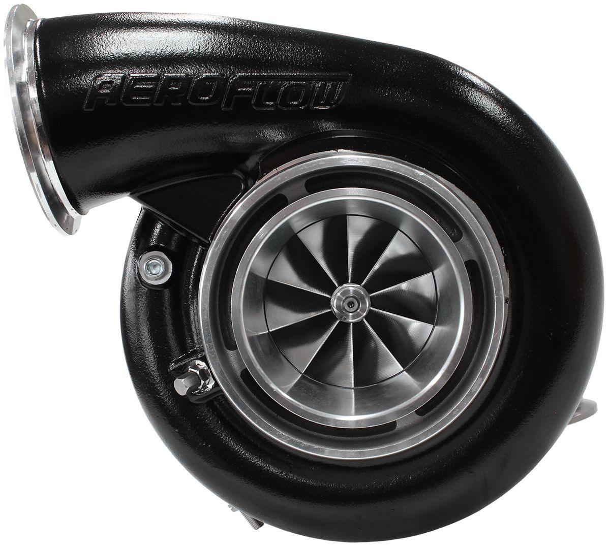 Aeroflow BOOSTED 7975 1.28 Reverse Rotation Turbocharger 1450HP, Hi Temp Black Finish (AF8005-4112BLK) AF8005-4112BLK