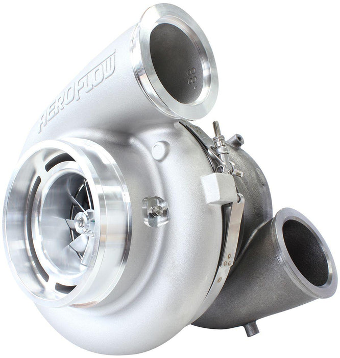 Aeroflow BOOSTED 94103 V-Band 1.22 Turbocharger 2000HP, Natural Cast Finish (AF8005-6015)