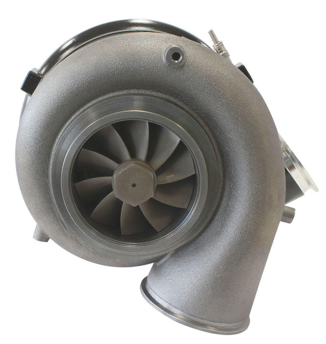 Aeroflow BOOSTED 88102 V-Band 1.22 Turbocharger 2500HP, Hi Temp Black Finish (AF8005-6021BLK)