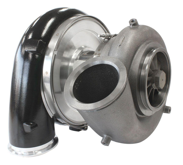 Aeroflow BOOSTED 88102 V-Band 1.22 Turbocharger 2500HP, Hi Temp Black Finish (AF8005-6021BLK)