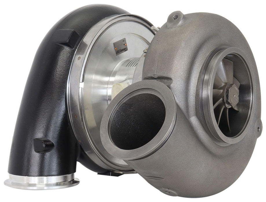 Aeroflow BOOSTED 106112 V-Band 1.25 Turbocharger 3000HP, Hi Temp Black Finish (AF8005-6025BLK)