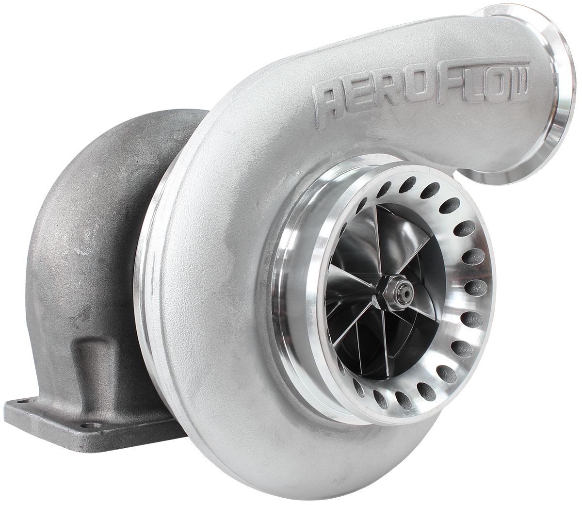 Aeroflow BOOSTED 8888 T4 1.25 Turbocharger 1600HP, Natural Cast Finish (AF8006-4001)