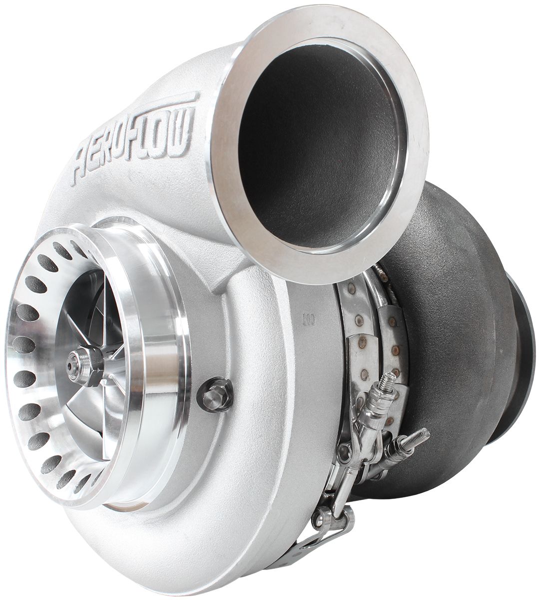 Aeroflow BOOSTED 8888 T4 1.25 Turbocharger 1600HP, Natural Cast Finish (AF8006-4001)