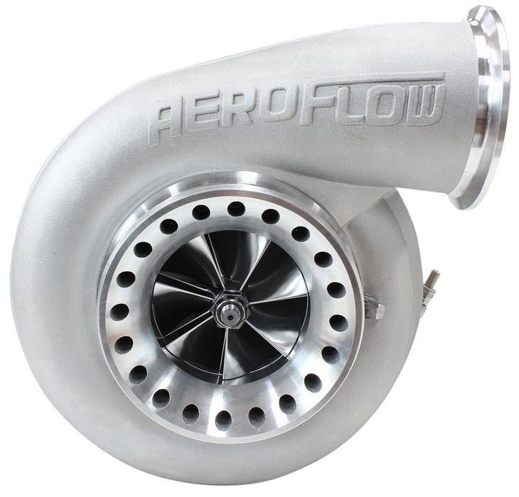 Aeroflow BOOSTED 8075 T4 1.10 Turbocharger 1250HP, Natural Cast Finish (AF8006-4018)