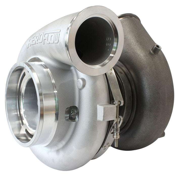 Aeroflow BOOSTED 94102 V-Band 1.22 Turbocharger 2500HP, Natural Cast Finish (AF8006-6020)