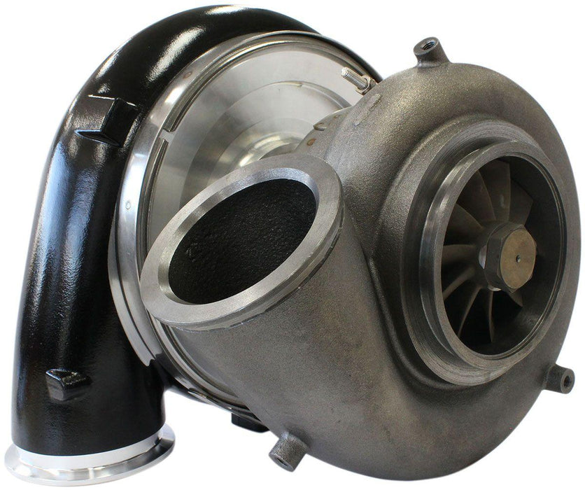 Aeroflow BOOSTED 98102 V-Band 1.22 Turbocharger 2500HP, Hi Temp Black Finish (AF8006-6021BLK)