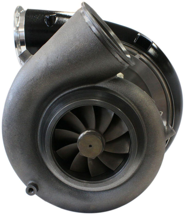 Aeroflow BOOSTED 98102 V-Band 1.22 Turbocharger 2500HP, Hi Temp Black Finish (AF8006-6021BLK)