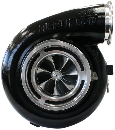 Aeroflow BOOSTED 98102 V-Band 1.22 Turbocharger 2500HP, Hi Temp Black Finish (AF8006-6021BLK) AF8006-6021BLK